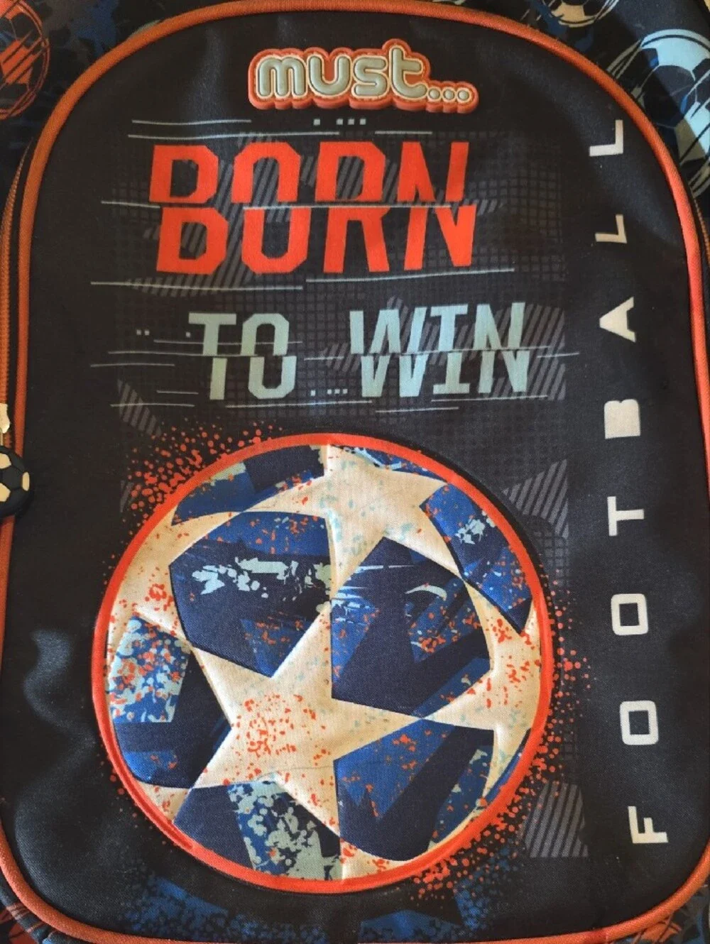 Born to Win Black & Orange Men's Backpack